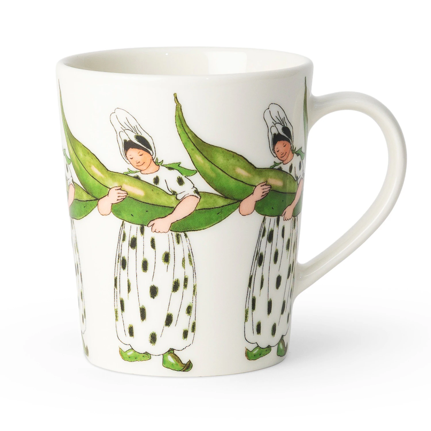 Design House Stockholm Elsa Beskow Mugg 28 Cl Mrs Broad Bean - Kaffekoppar Benporslin Multi - 3560-0100