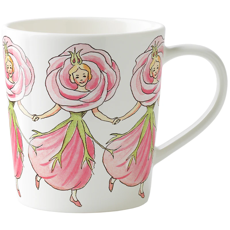Elsa Beskow Mugg Med Öra 40 cl, Rose