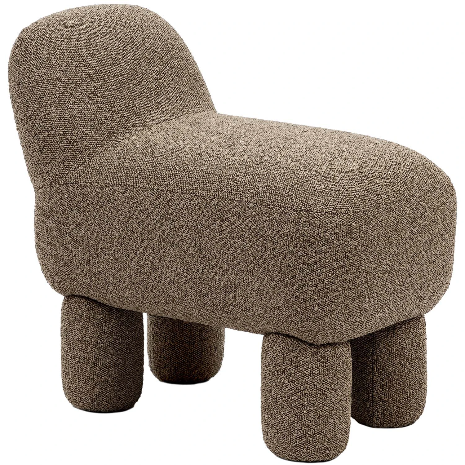 Design House Stockholm Lulu Sittpuff Brun - Sitts&auml;ckar & Sittpuffar Boucl&eacute; Brun - 2830-0600