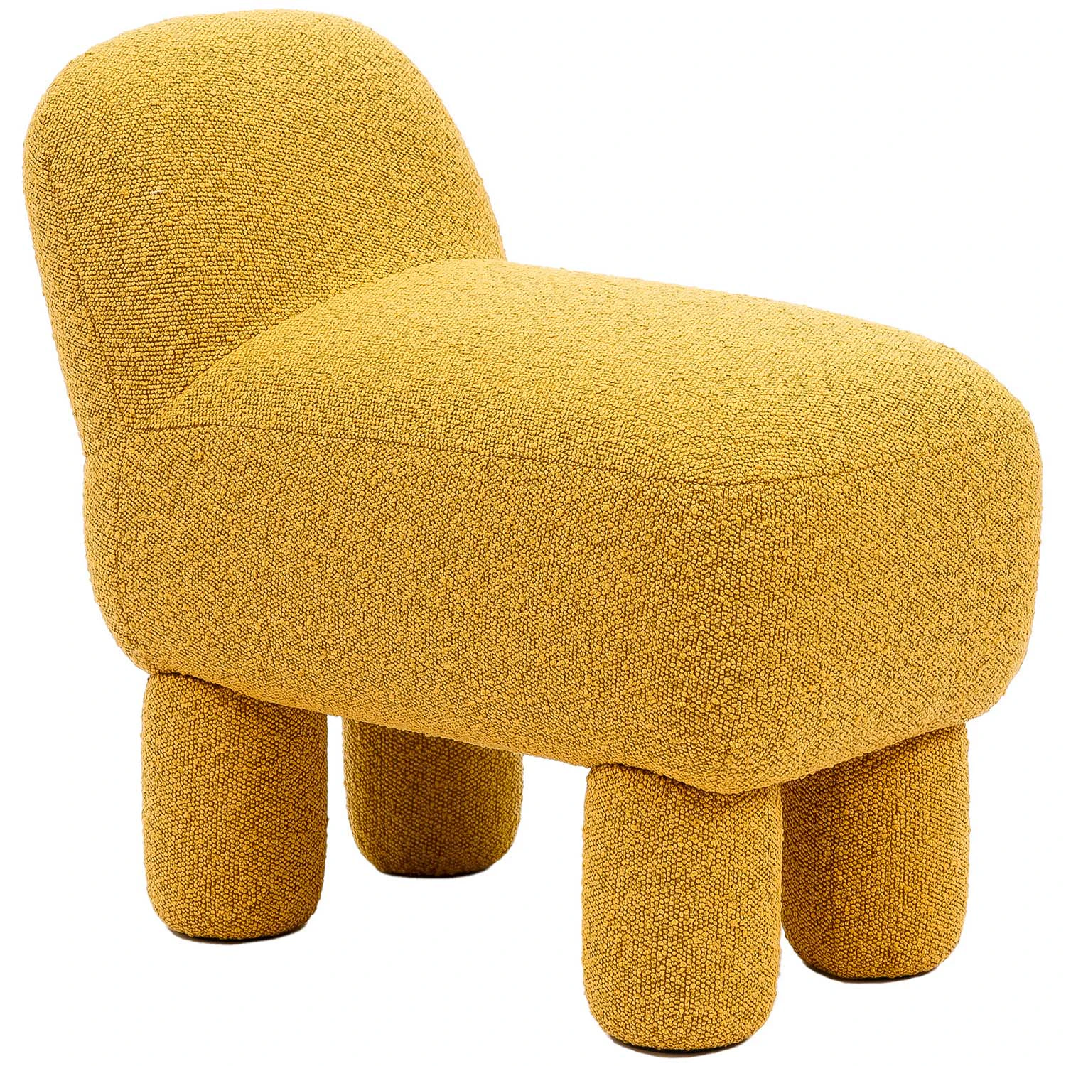 Design House Stockholm Lulu Sittpuff Gul - Sitts&auml;ckar & Sittpuffar Boucl&eacute; Gul - 2830-2000