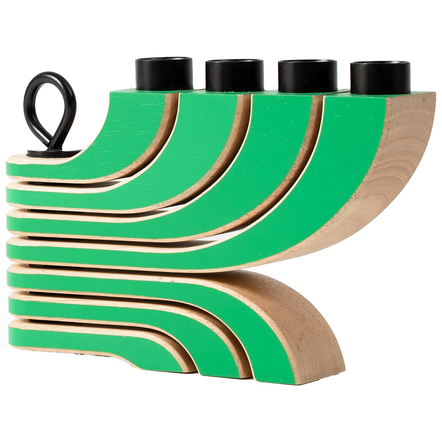 Design House Stockholm Nordic Light Ljusstake Med 4 Armar Gr&ouml;n - Kalenderljus & Ljusstakar Gummitr&auml; Gr&ouml;n - 1013-6000