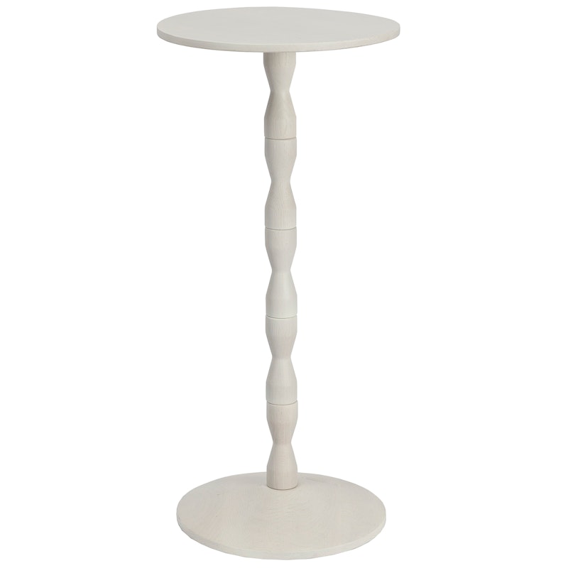 Pedestal Sidobord Ek, Vit