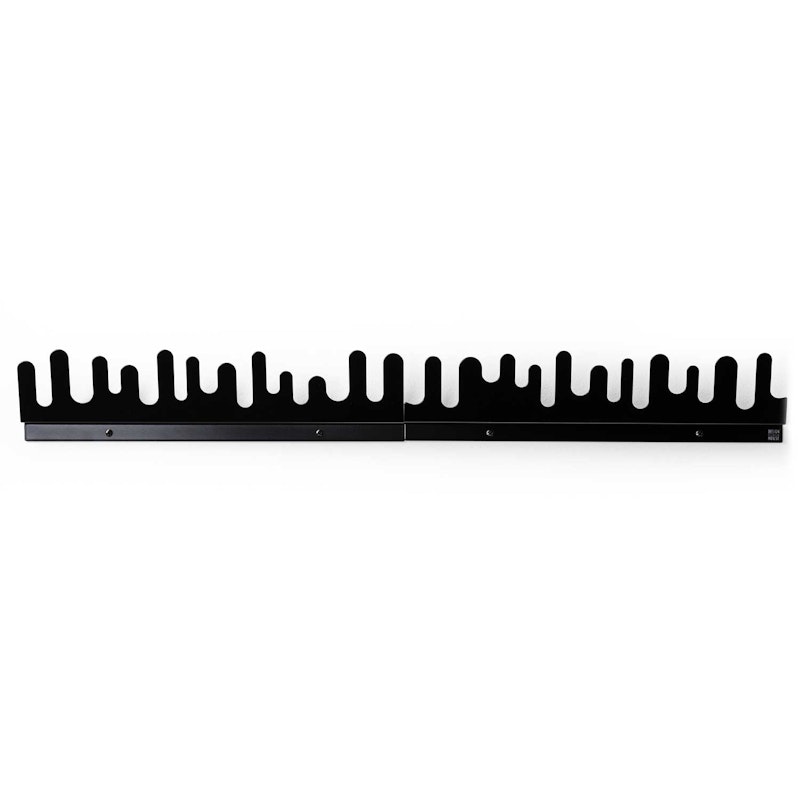 Wave Klädhängare 2-Pack. Svart