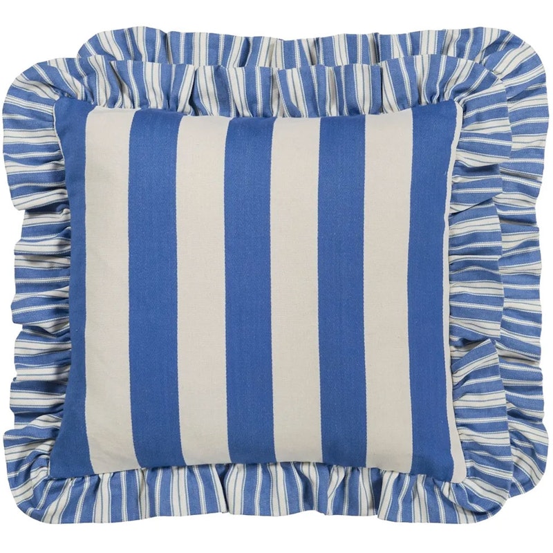 Berkeley Stripe Kudde 43x43 cm, Cobalt