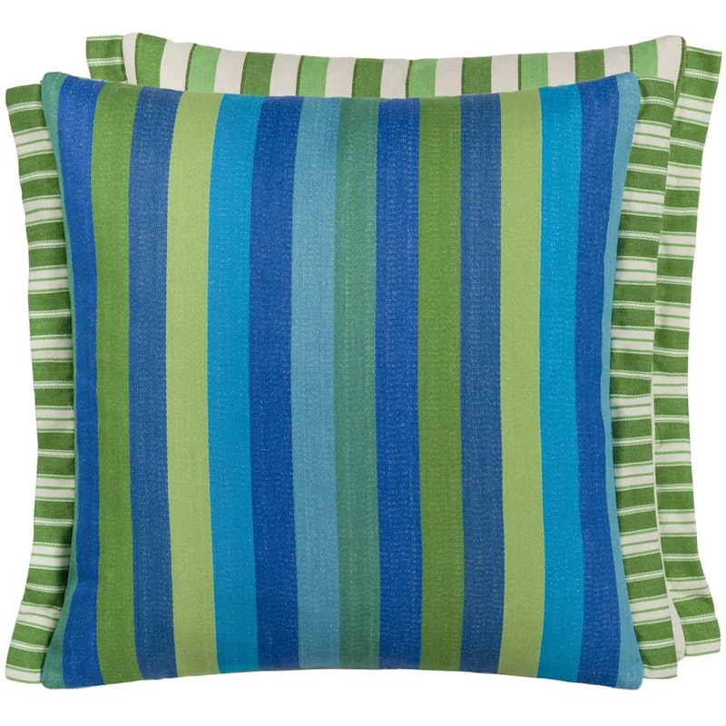 Cork Street Stripe Kudde 43x43 cm, Cobalt