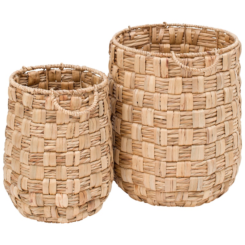 Lily Set Med 2 Korgar, Natur