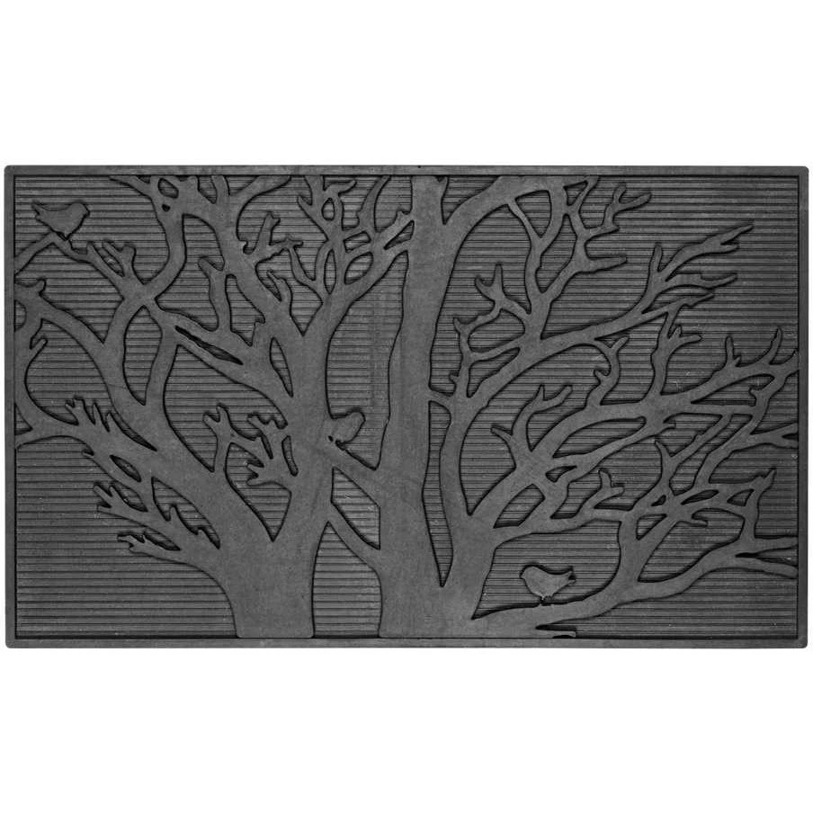 Dixie Tree matta 45x75 Cm - D&ouml;rrmattor Gummi Svart - 37402