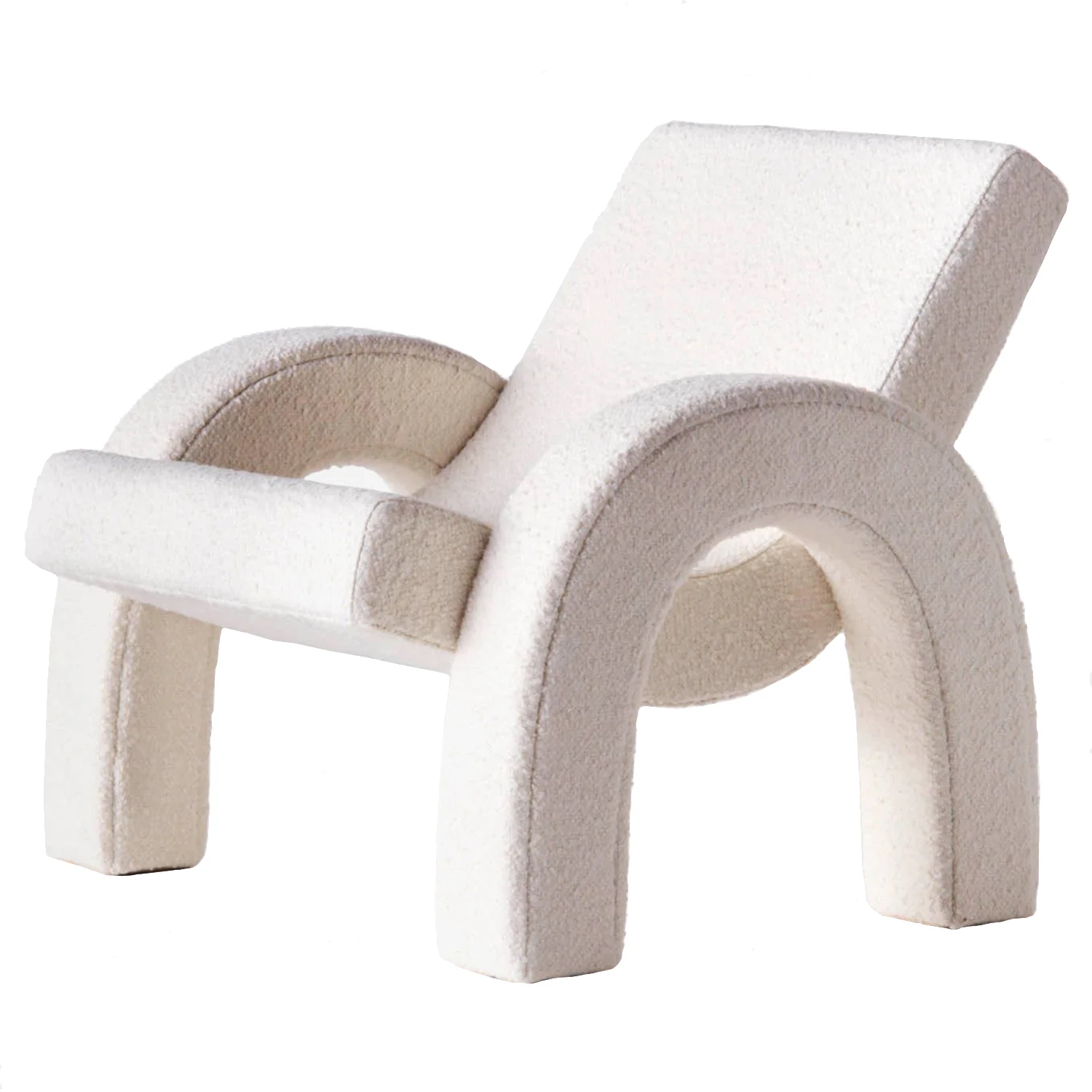 Dusty Deco Arco Loungef&aring;t&ouml;lj Vit - F&aring;t&ouml;ljer Boucl&eacute; Vit - DD20000132