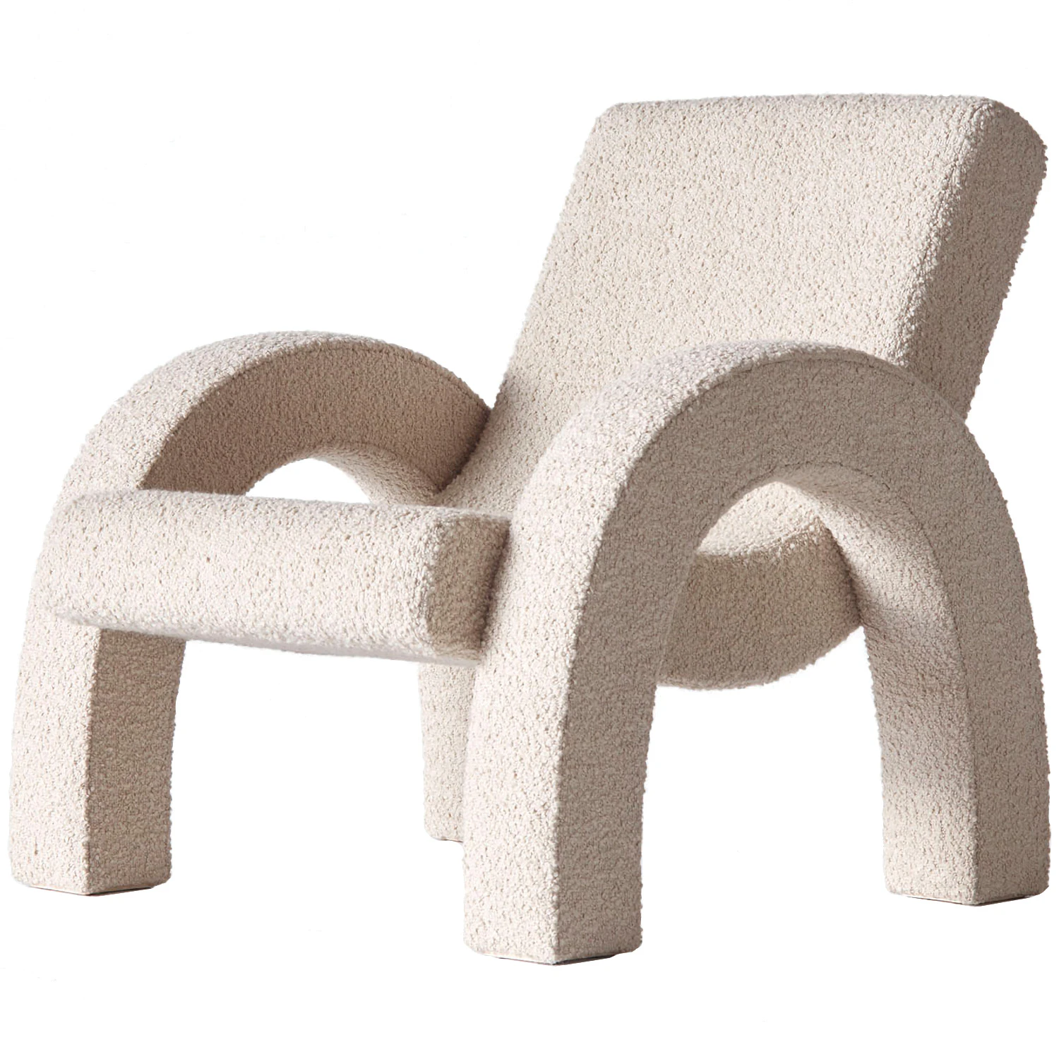 Dusty Deco Arco Loungef&aring;t&ouml;lj Liten Beige - F&aring;t&ouml;ljer Boucl&eacute; Beige - DD20000270