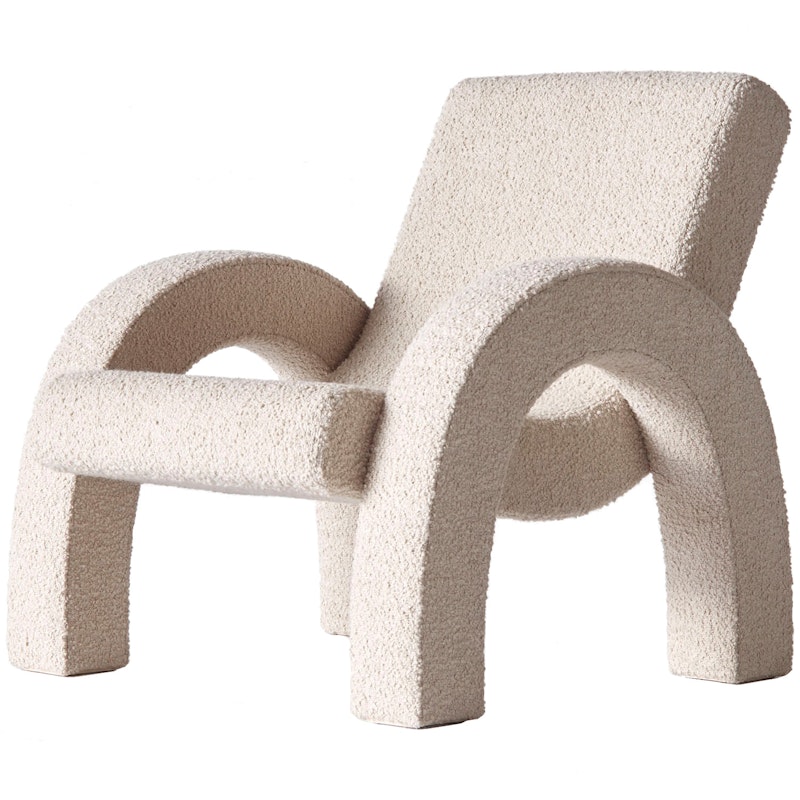 Arco Loungefåtölj Liten, Bouclé Beige