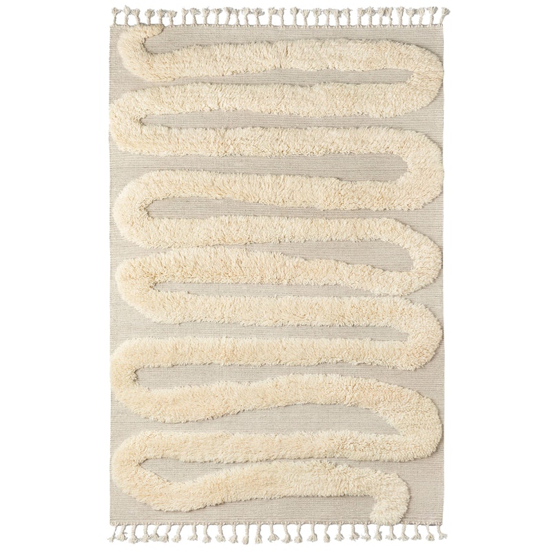 Snake Rya Ullmatta Off-white, 300x400 cm