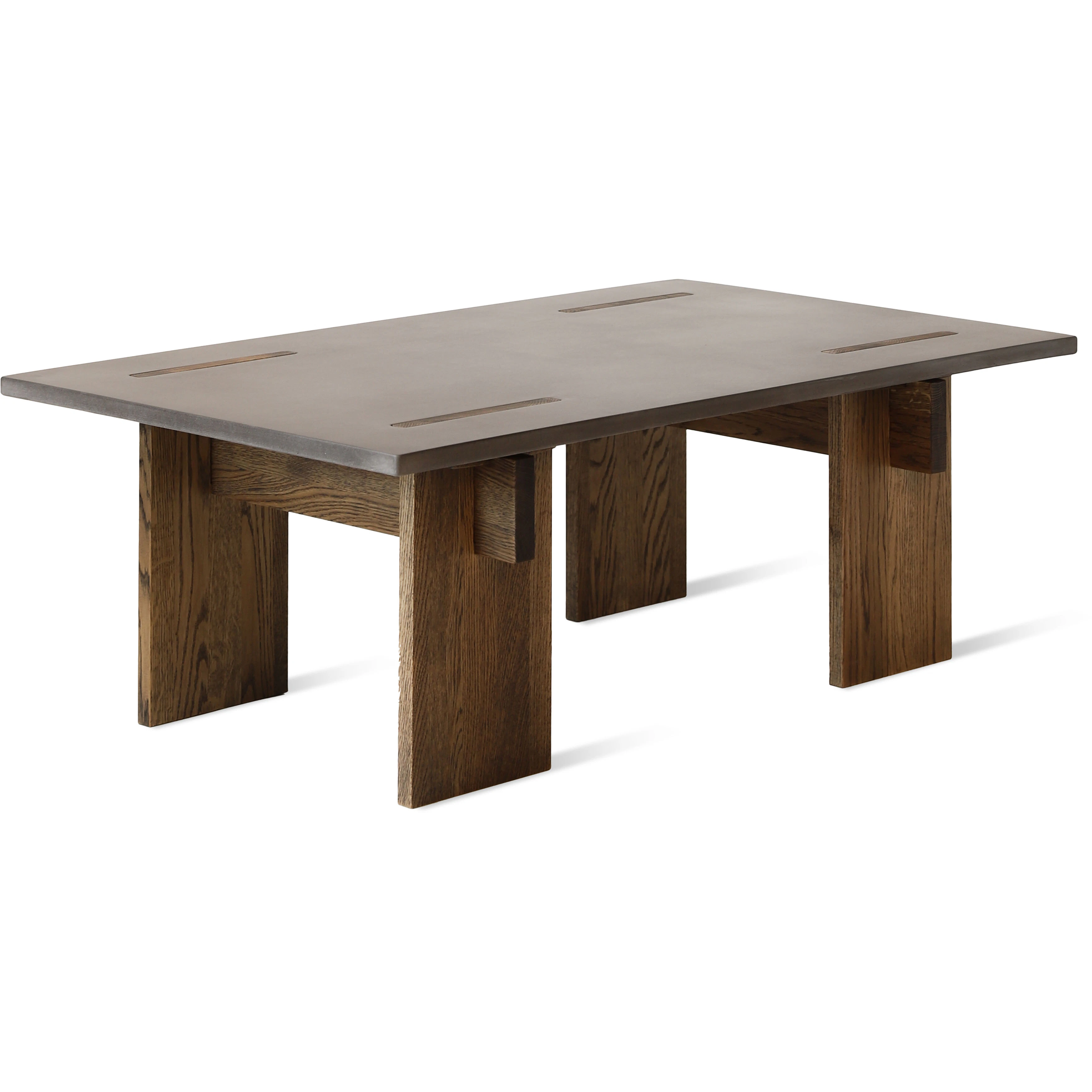 Eberhart Arnold Soffbord 65x110 Cm M&ouml;rk Betong / M&ouml;rk - Soffbord Ek M&ouml;rk Ek - AOLD-102-110