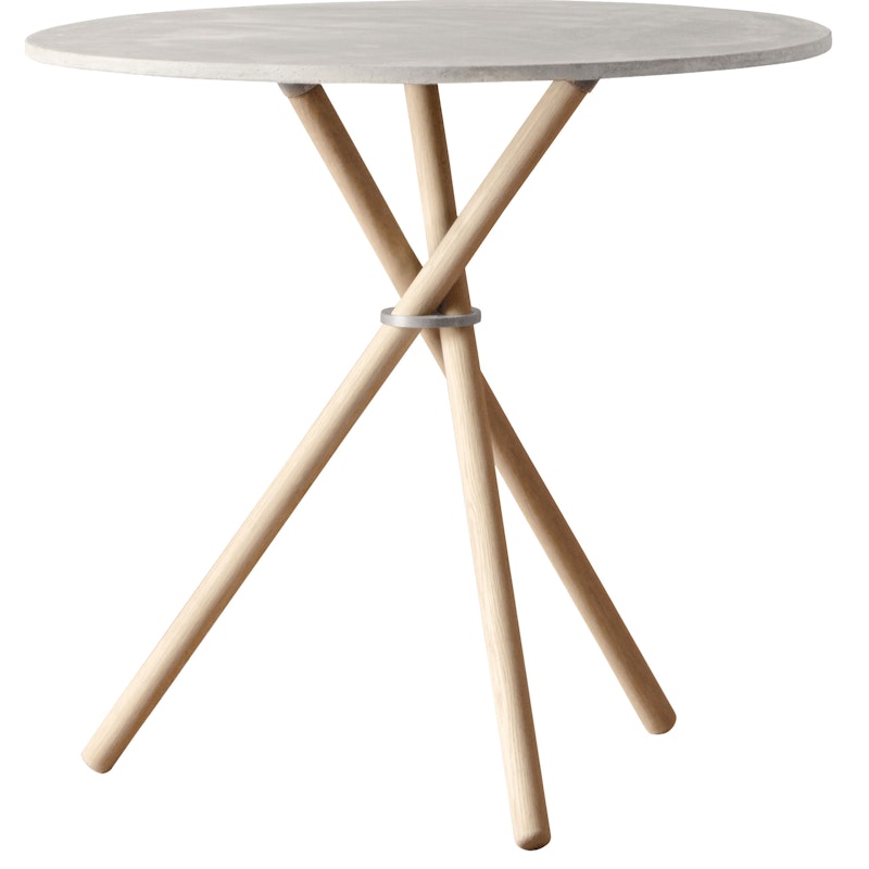 Aldric Sidobord 80 cm, Ljus Betong / Ljus Ek
