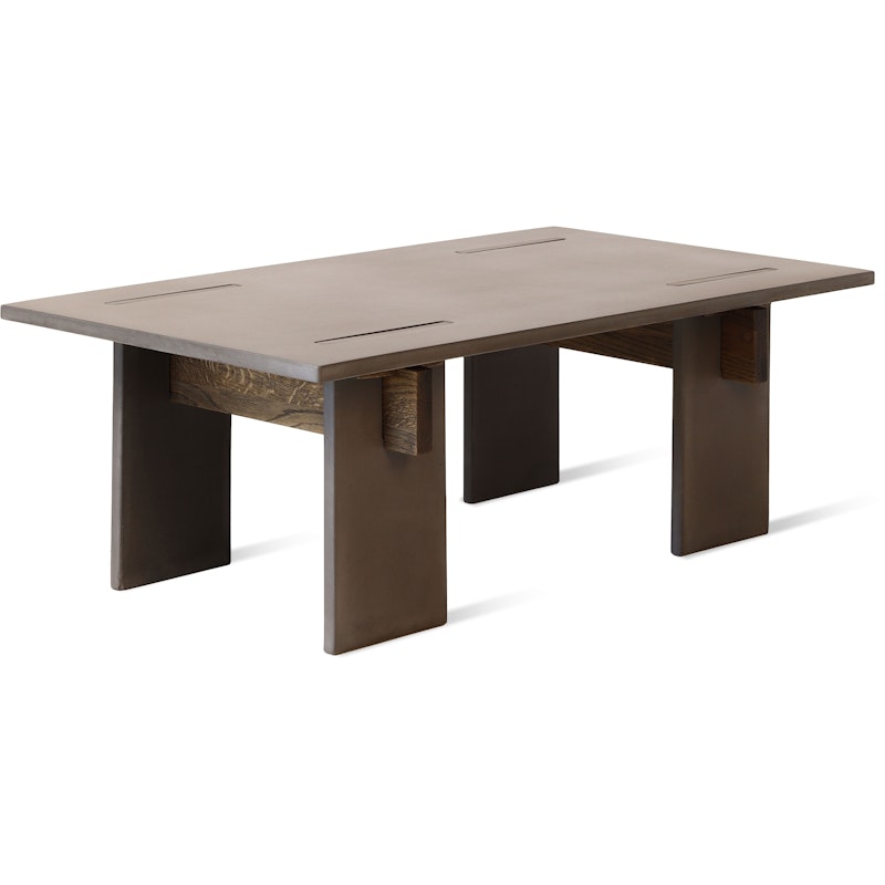 Arnold Soffbord 65x110 cm, Mörk Betong