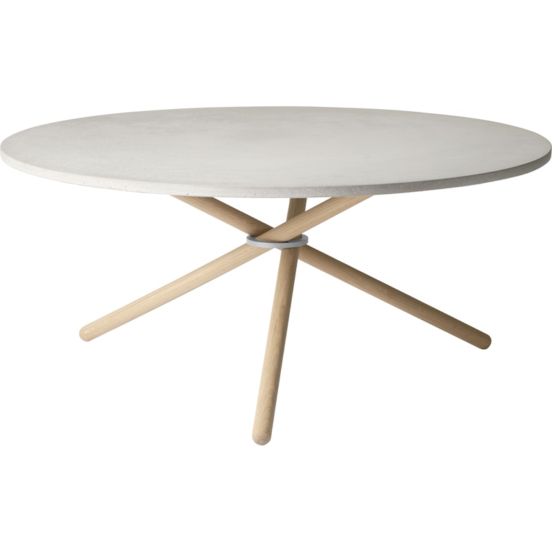 Edda Soffbord 105 cm, Ljus Betong / Ljus Ek