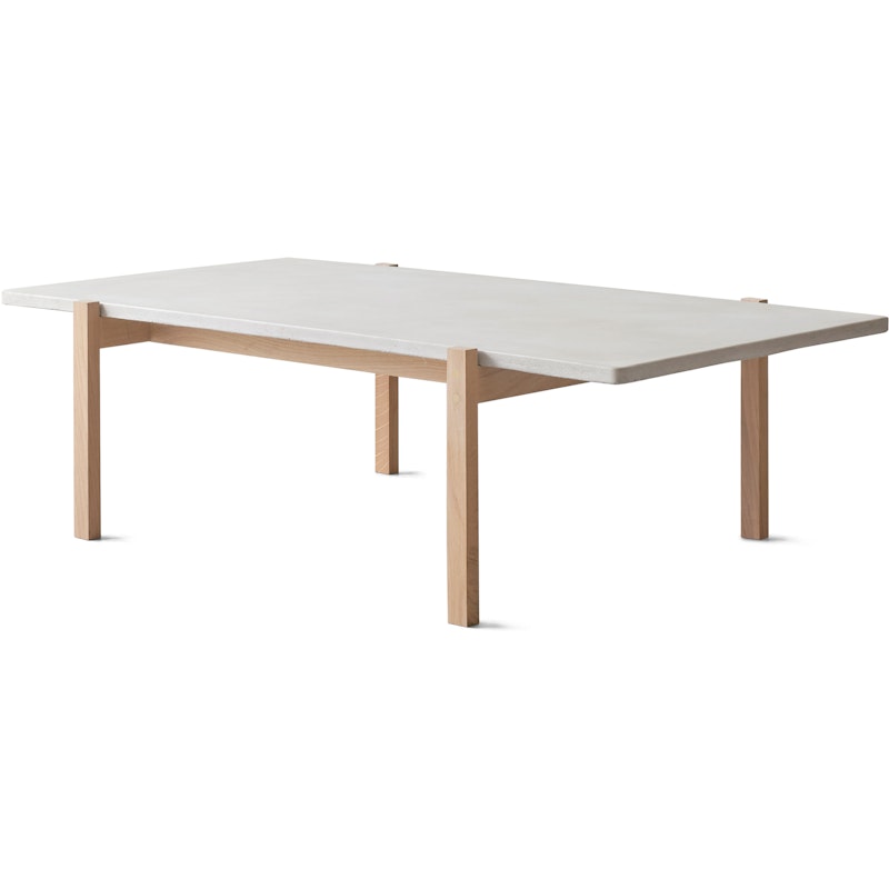 Eugene Soffbord 70x125 cm, Ljus Betong / Ljus Ek