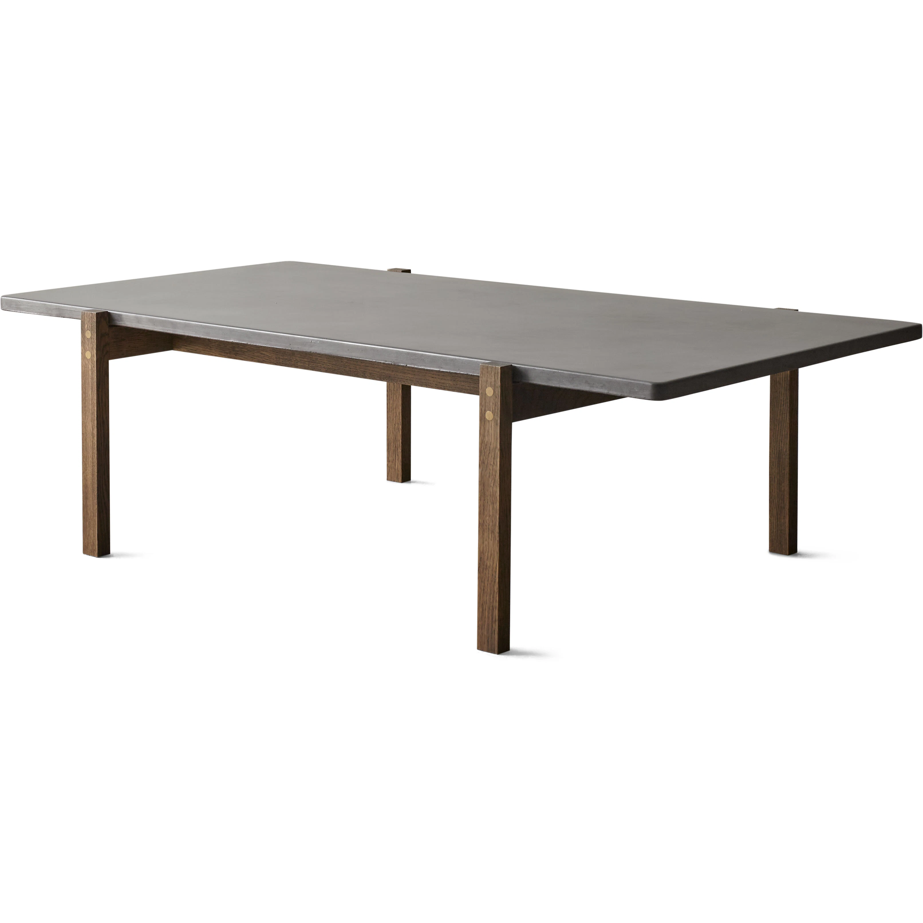 Eberhart Eugene Soffbord 70x125 Cm M&ouml;rk Betong / M&ouml;rk - Soffbord Ek M&ouml;rk Ek - EUGE-102-102