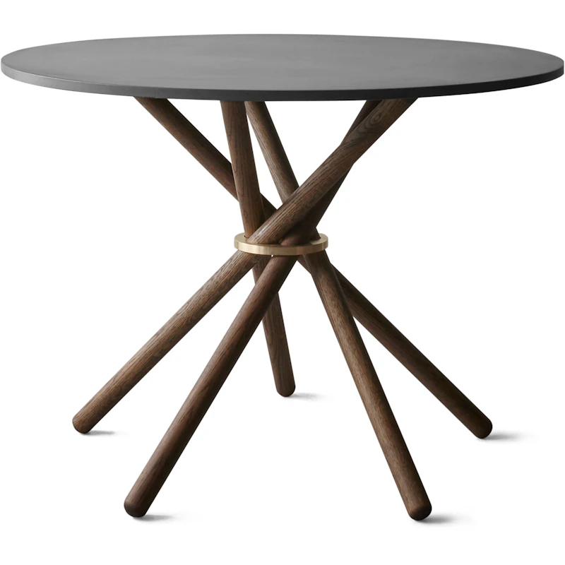 Hector 105 Matbord, Mörk Betong / Mörk Ek