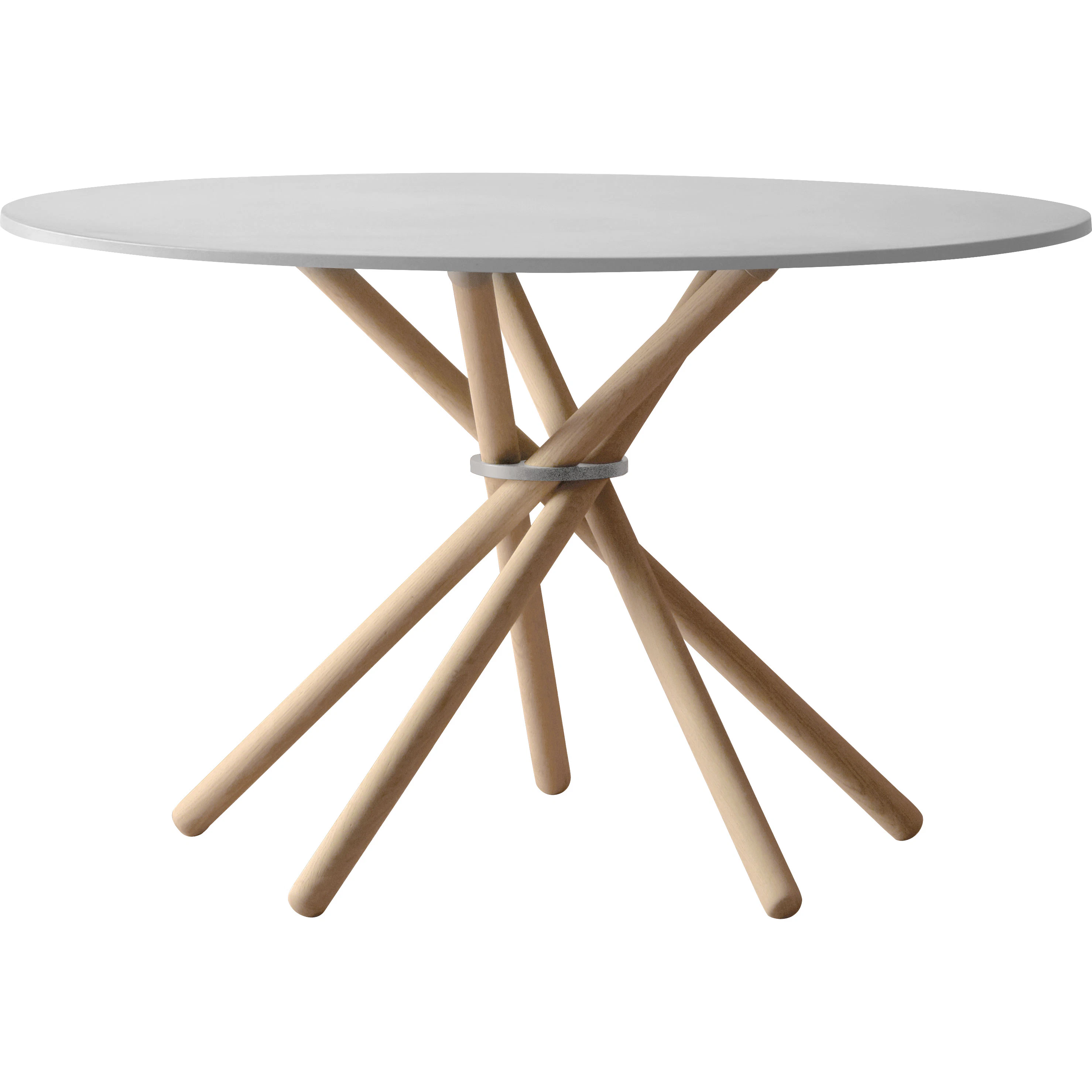 Eberhart Hector 120 Matbord Ljus Betong / Ljus - Matbord & Barbord Ek Ljus Ek - H120-101-111