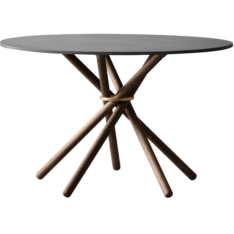 Hector 120 Matbord, Mörk Betong / Mörk Ek