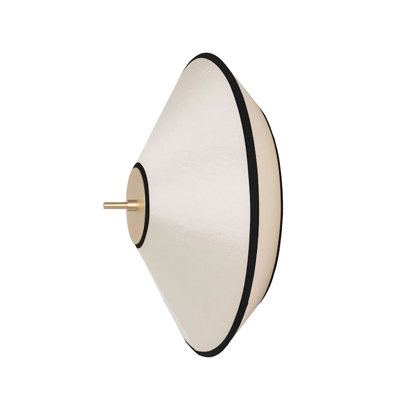 Tafta Vägglampa Ø40 cm, Svart / Off-white