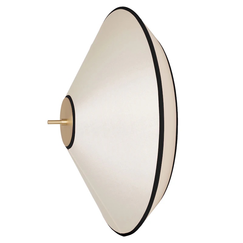 Tafta Vägglampa Ø52 cm, Svart / Off-white