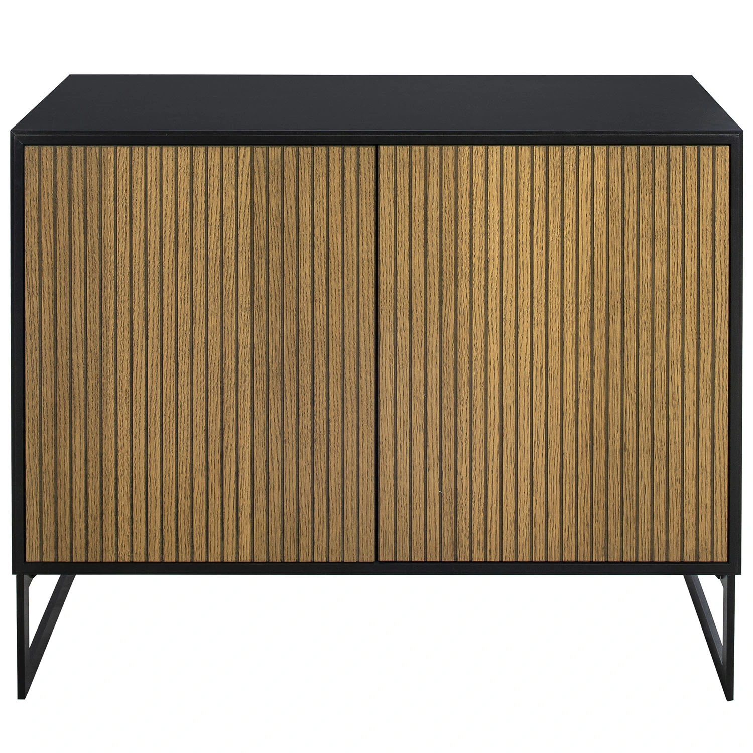 Englesson Line Burned Walnut Sk&auml;nk 2 D&ouml;rrar Svart/svart - Sk&auml;nkar & sideboards Ekfan&eacute;r Svart - 6810BW-B