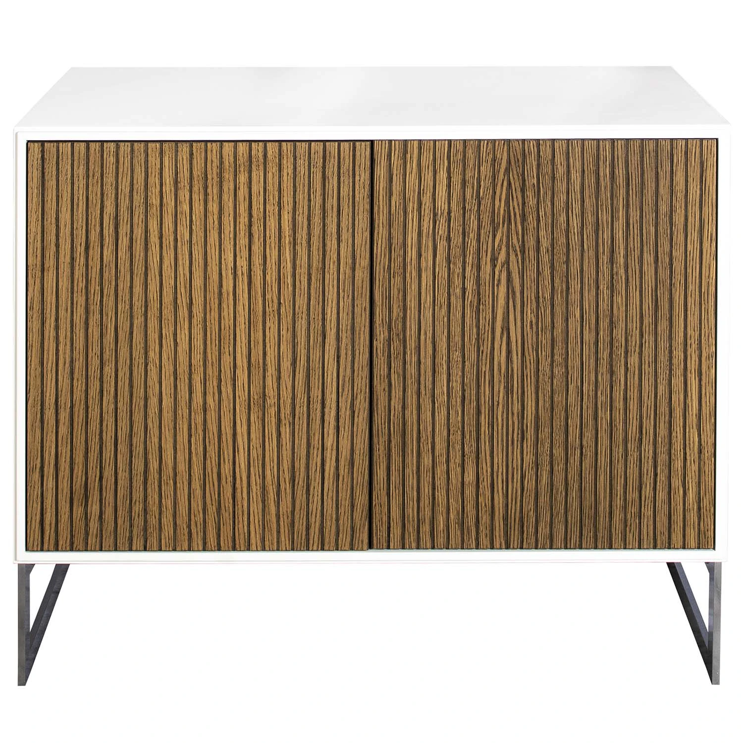 Englesson Line Burned Walnut Sk&auml;nk 2 D&ouml;rrar Vit/krom - Sk&auml;nkar & sideboards Ekfan&eacute;r Vit - 6810BW-DB