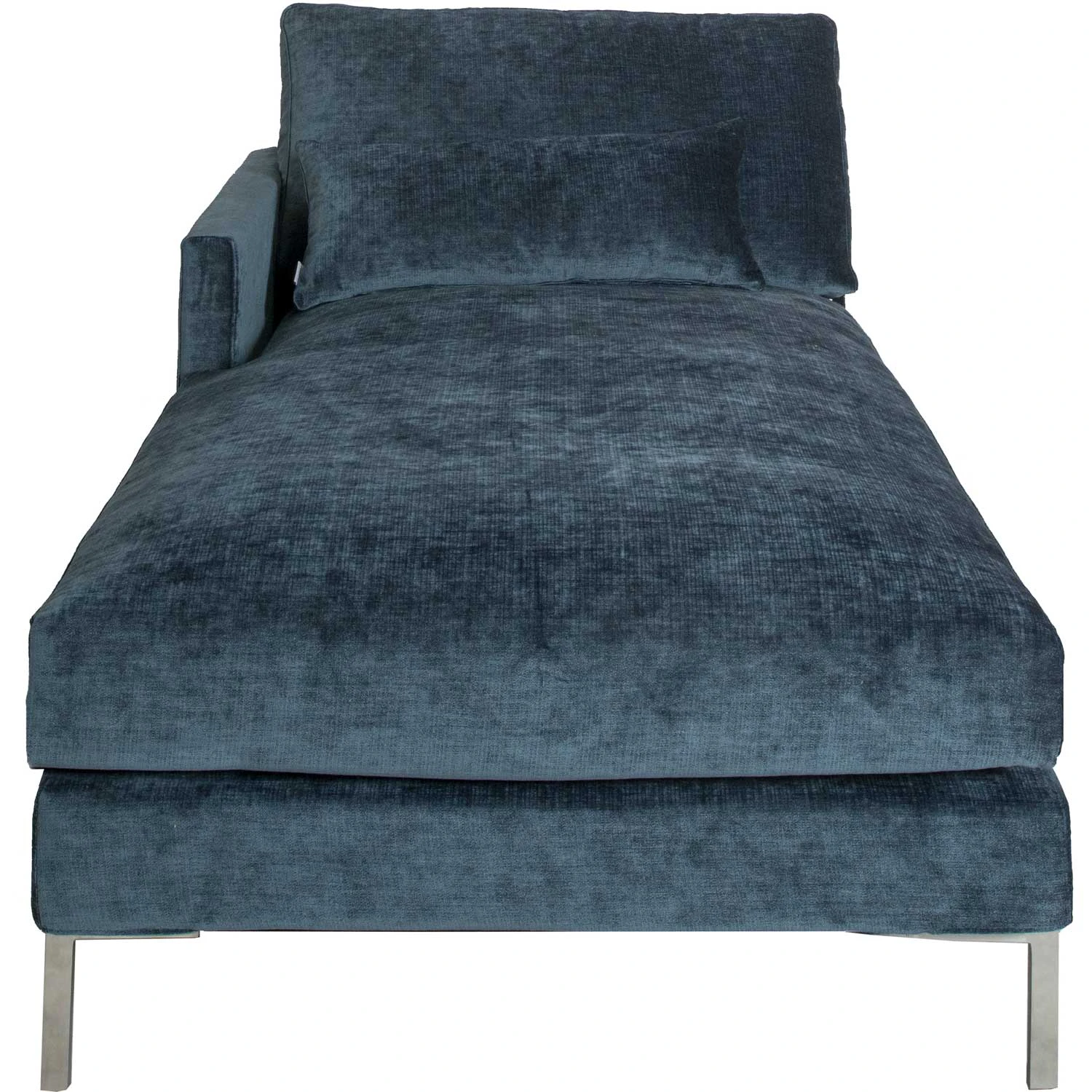 Englesson Mind Divan Pk2 Vivaro Midnight Blue 51 - H&ouml;rnsoffor & Divansoffor Sammet Vivaro Midnight Blue - 5153-2-BEN CHROME-51