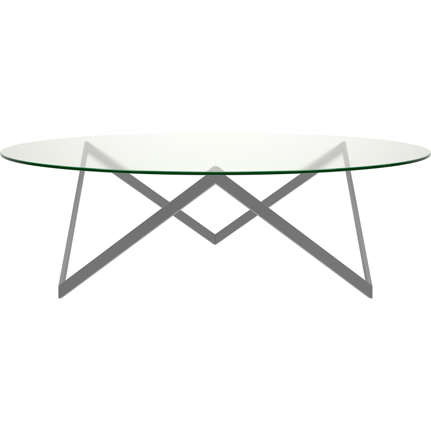 Englesson Sirius Soffbord &Oslash;120x38 Cm Silver Grey - Soffbord H&auml;rdat Glas Silver Grey - 4420SG