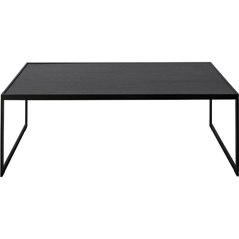 Square Soffbord, 122x62 cm, Svart/Svart Ek