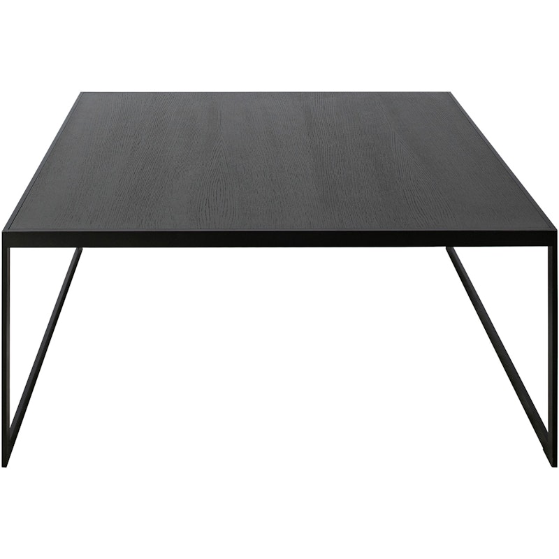 Square Soffbord, 102x102 cm, Svart/Svart Ek