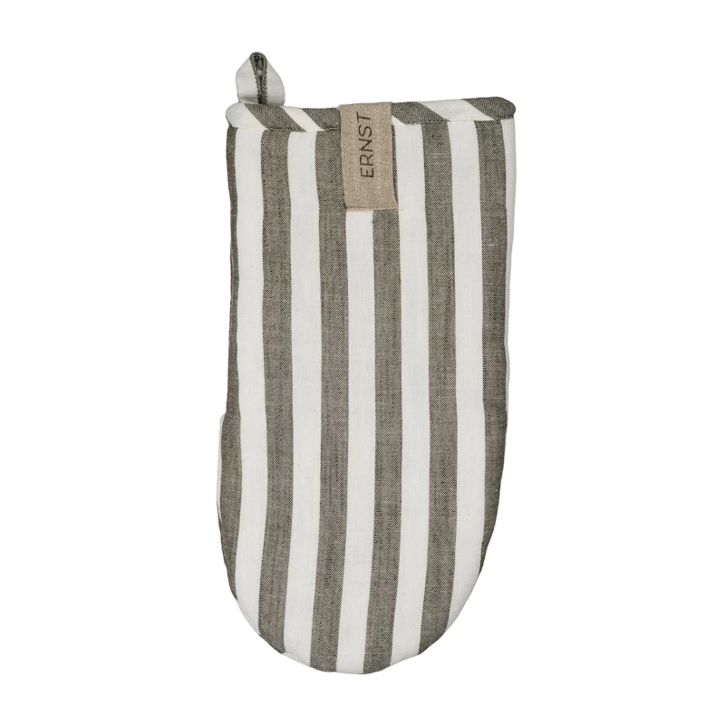 Grillhandske, Salvia / Vit