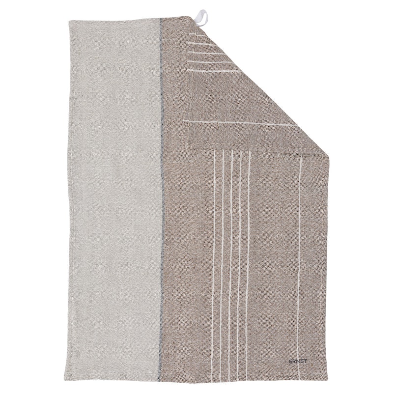 Kökshandduk 50x70 cm, Kola/Natur