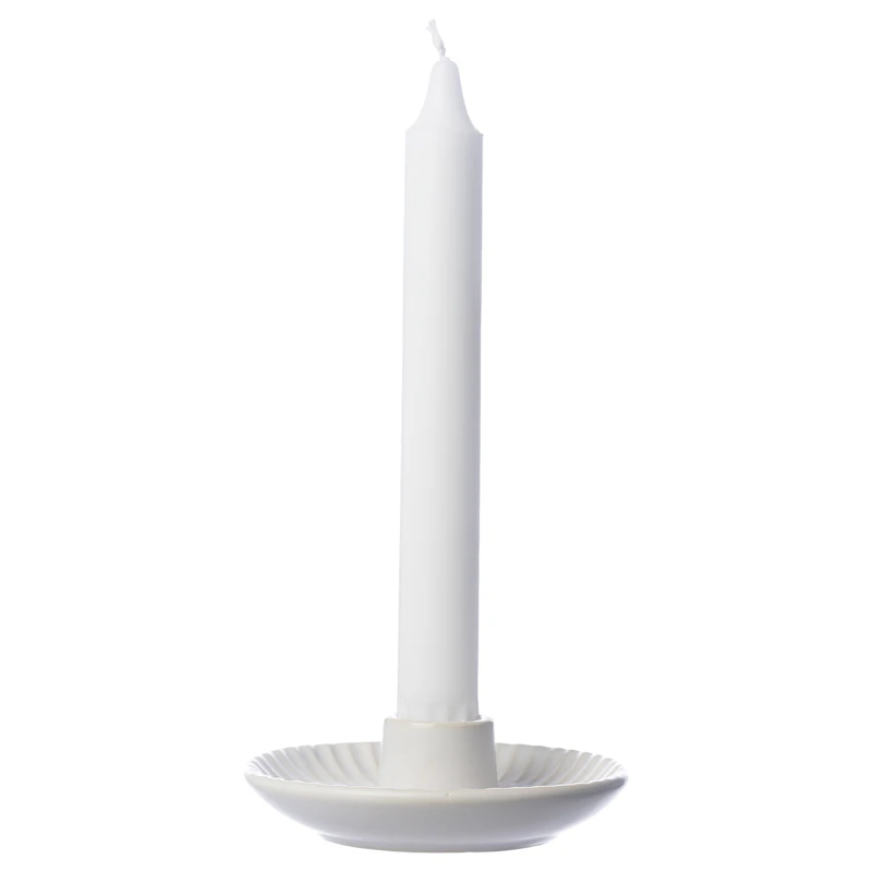 Ljusstake Ø10,5 cm, Off-white