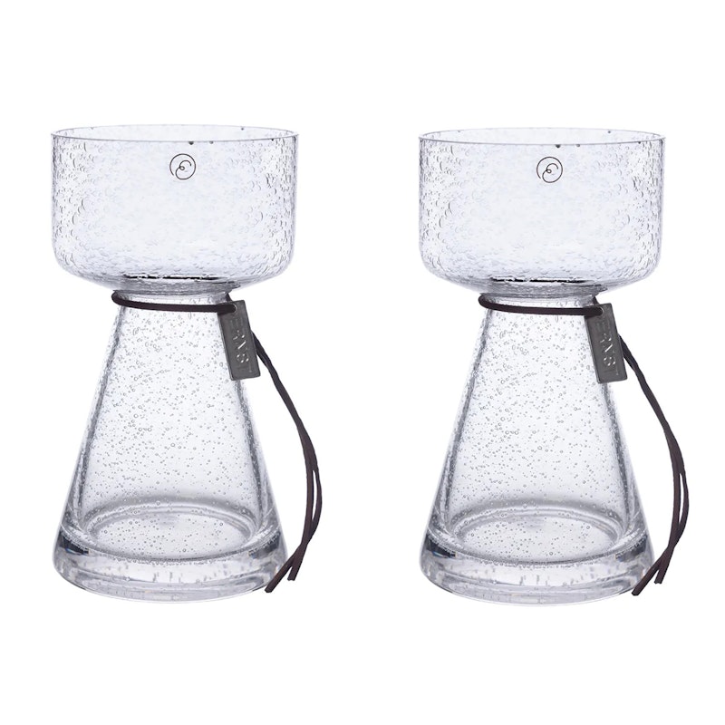 Lökvas Med Bubbligt Glas H15 cm, 2-pack