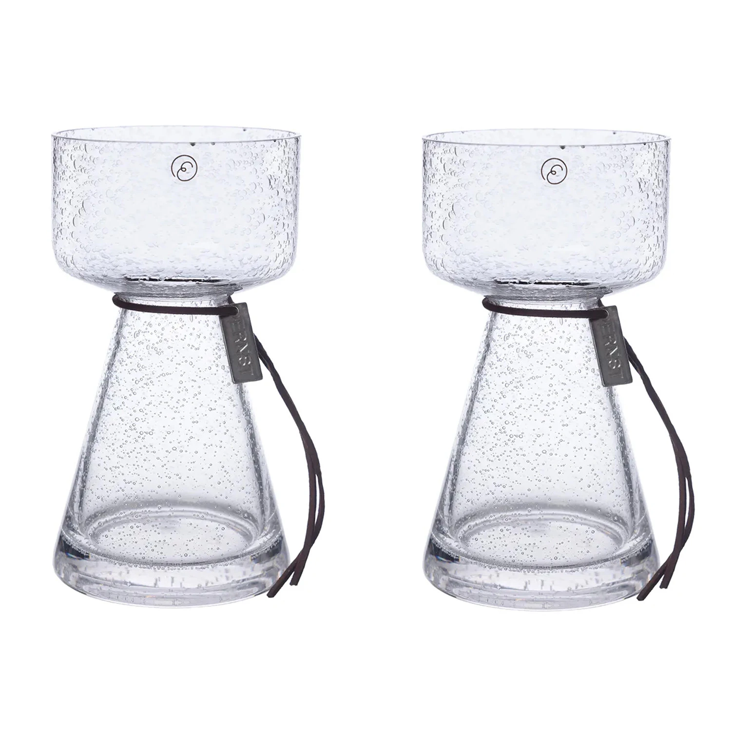 Ernst L&ouml;kvas Med Bubbligt H20 Cm 2-pack - Vaser Glas Klar - 2X398446