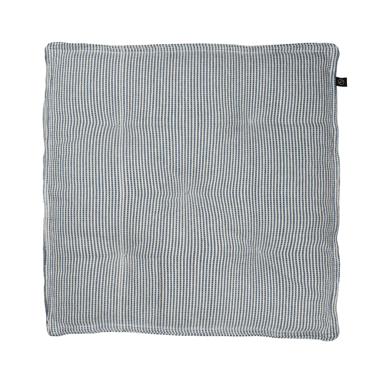 Sittdyna 45x45 cm, Vit / Blå