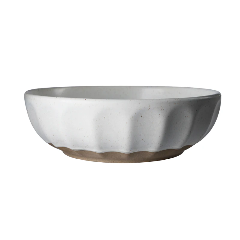 Skål 20 cm, Vit / Natur