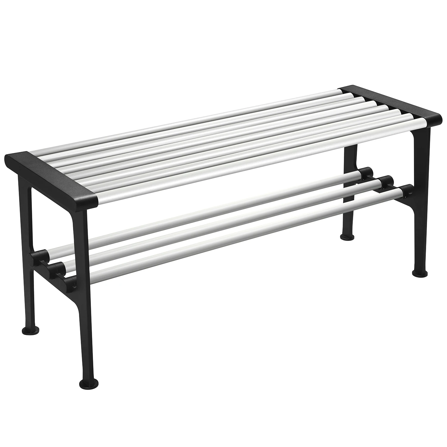 Essem Design Nostalgi B&auml;nk 100 Cm / Svart - B&auml;nkar Aluminium Svart - 027601