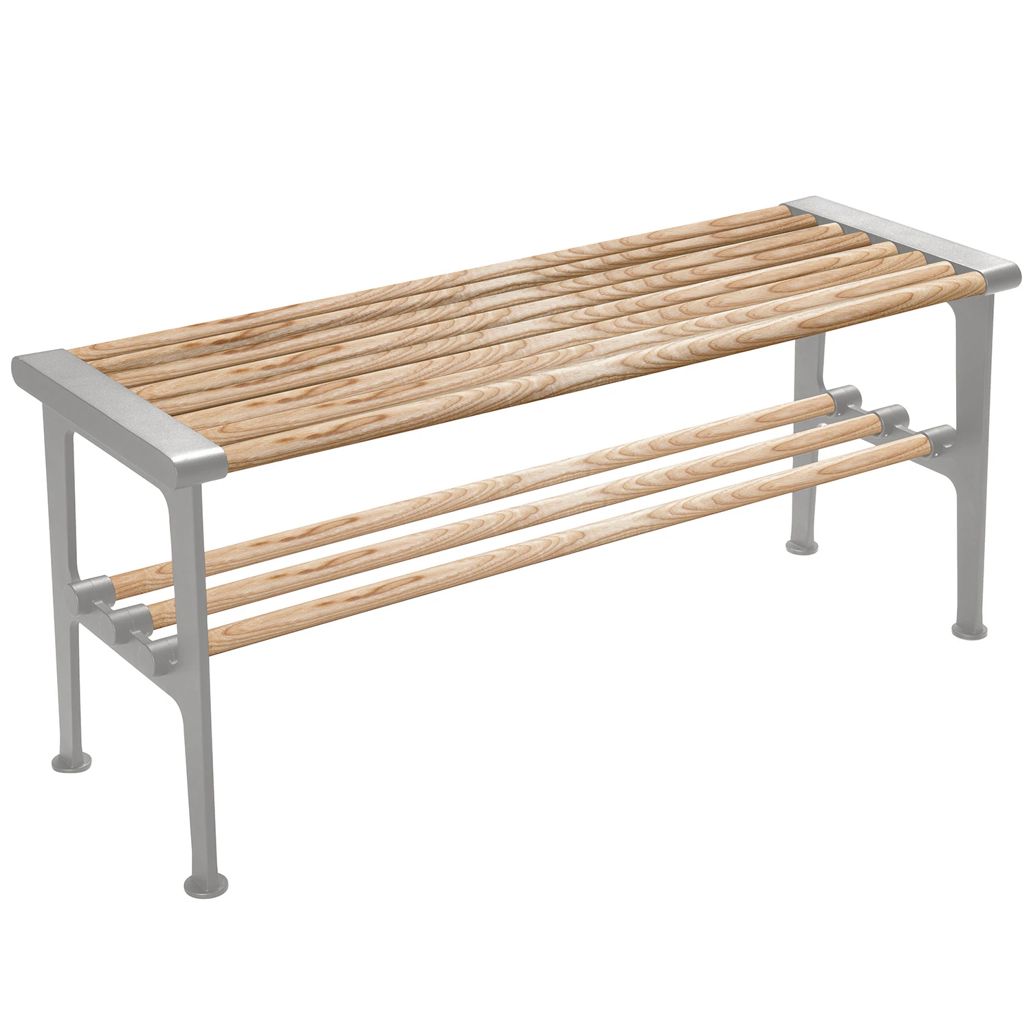 Essem Design Nostalgi B&auml;nk 100 Cm / Aluminium - B&auml;nkar Ask Aluminium - 088601