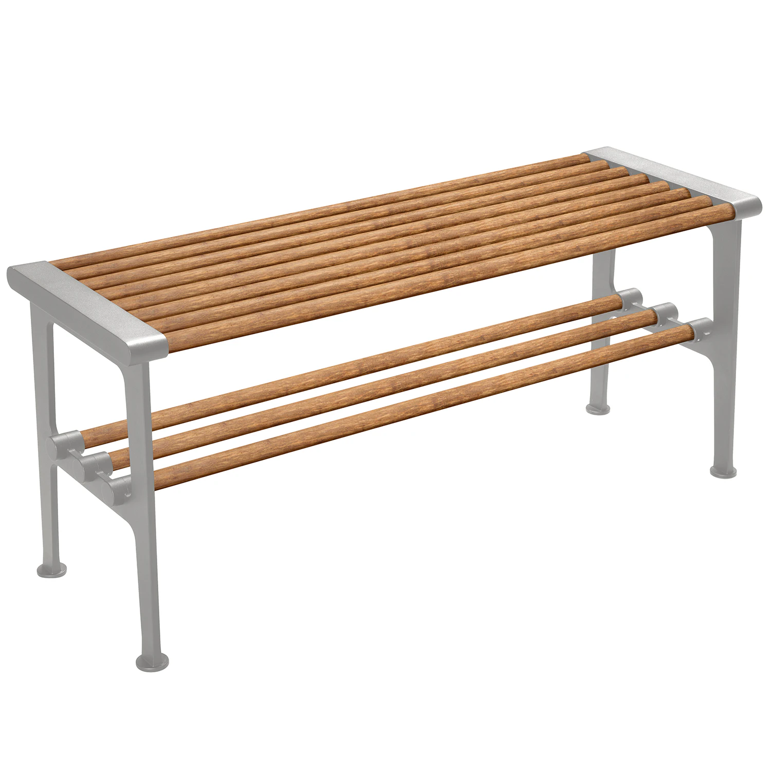 Essem Design Nostalgi B&auml;nk 100 Cm / Aluminium - B&auml;nkar Bambu - 57000601