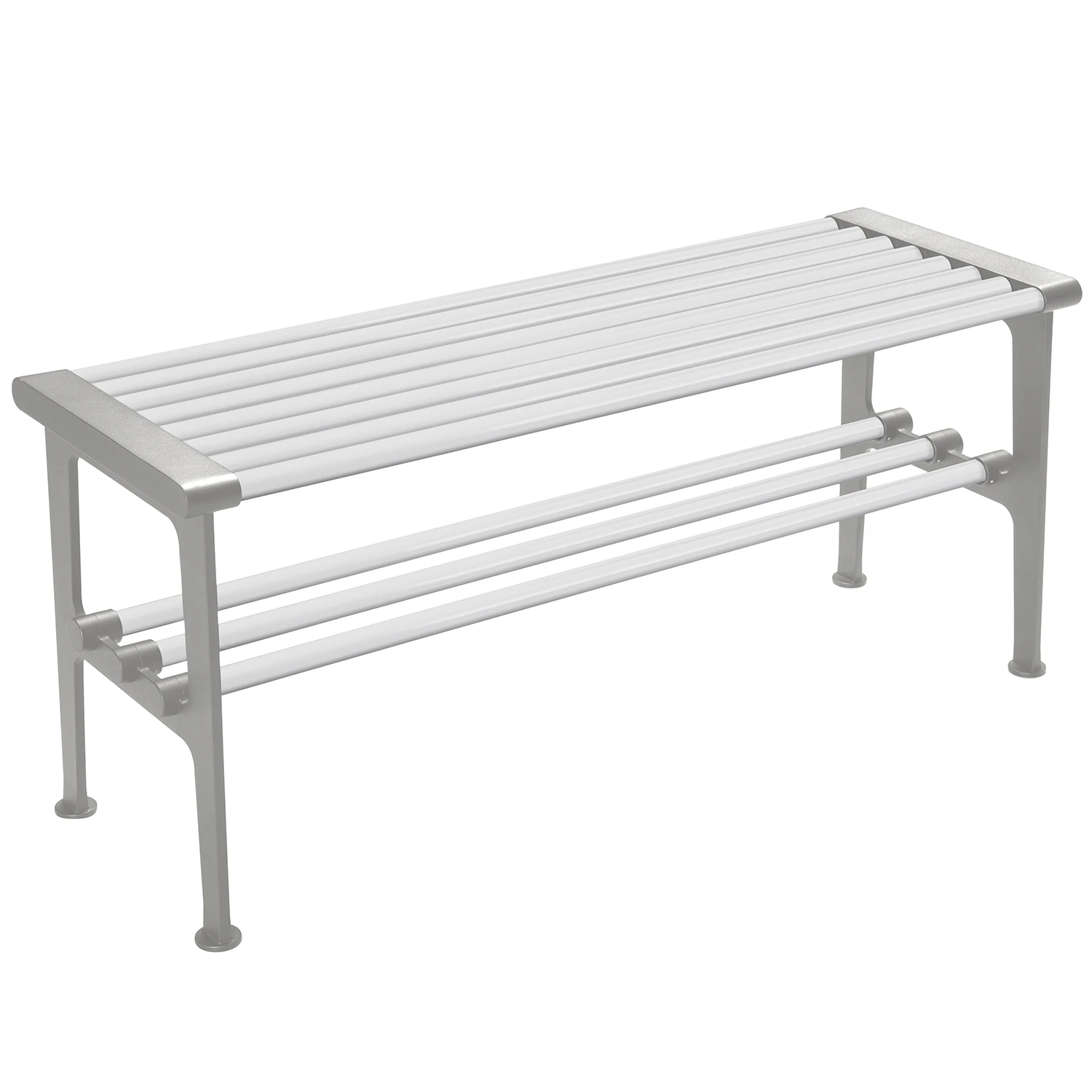 Essem Design Nostalgi B&auml;nk 100 Cm Vit / - B&auml;nkar Aluminium - 044601
