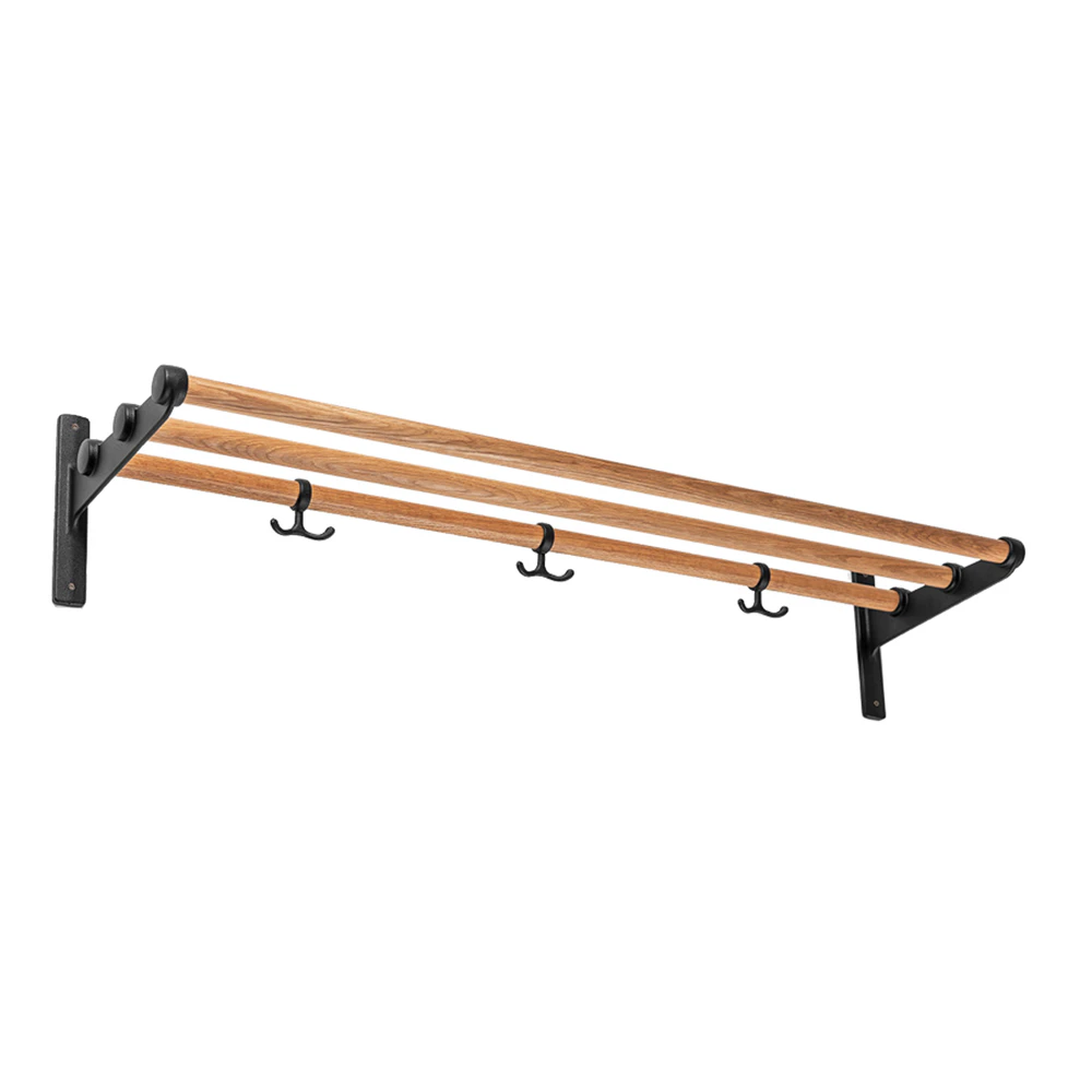 Essem Design Nostalgi Hatthylla / Skohylla 100 Cm Svart / Ek - Skohyllor Aluminium Svart - 19