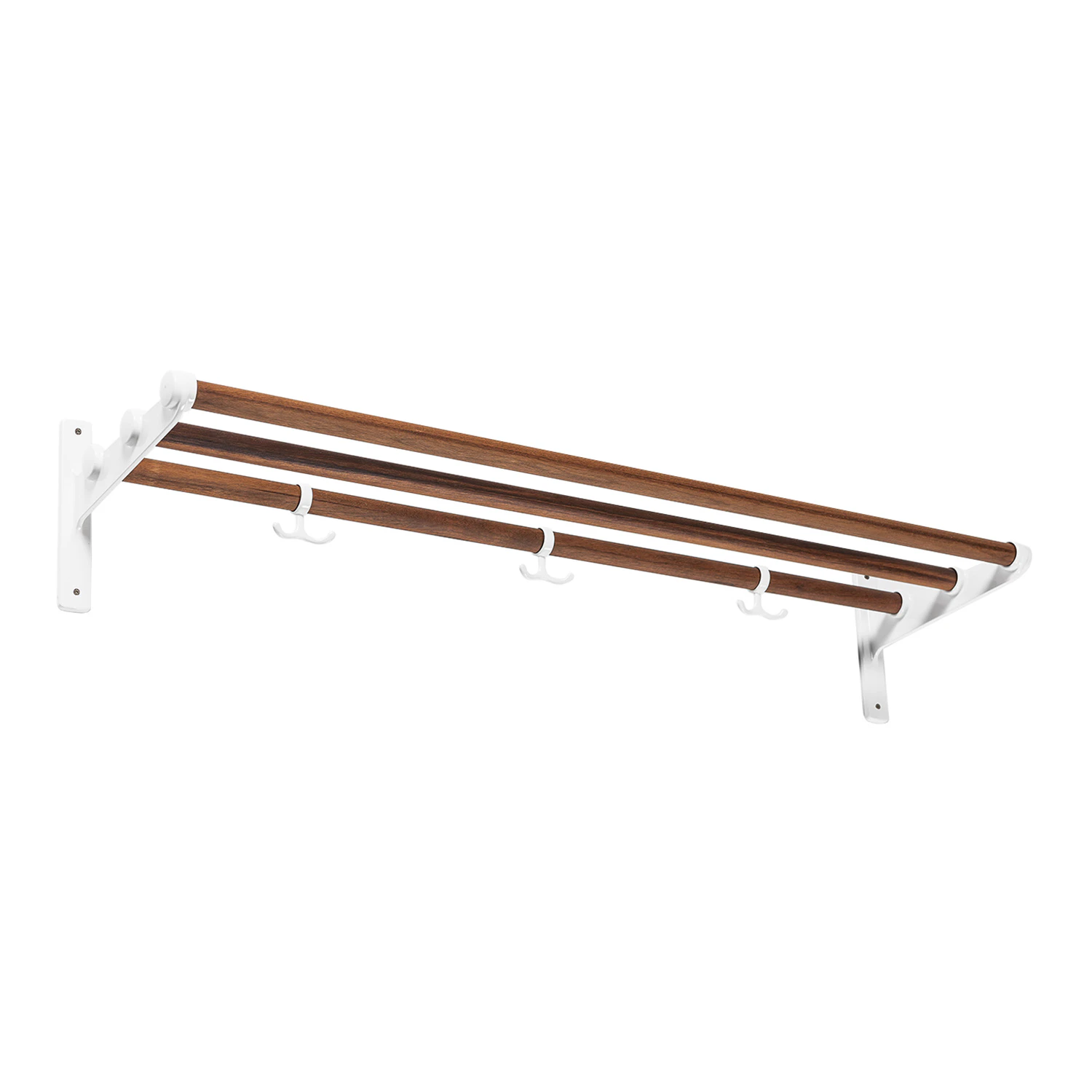 Essem Design Nostalgi Hatthylla / Skohylla 100 Cm Vit / Valn&ouml;t - Skohyllor Aluminium Vit - 084