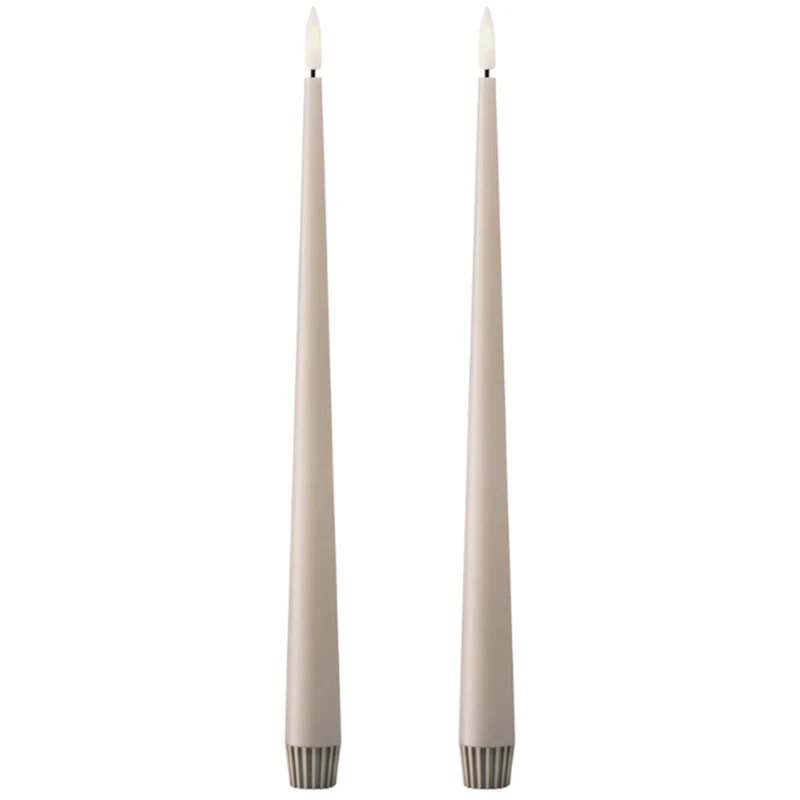 Led-Ljus 2-pack 30 cm, Linen Grey