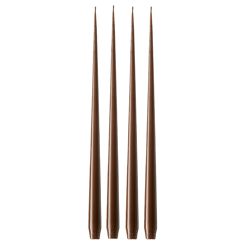 Antikljus Lackad 42 cm 4-pack, Hazelnut