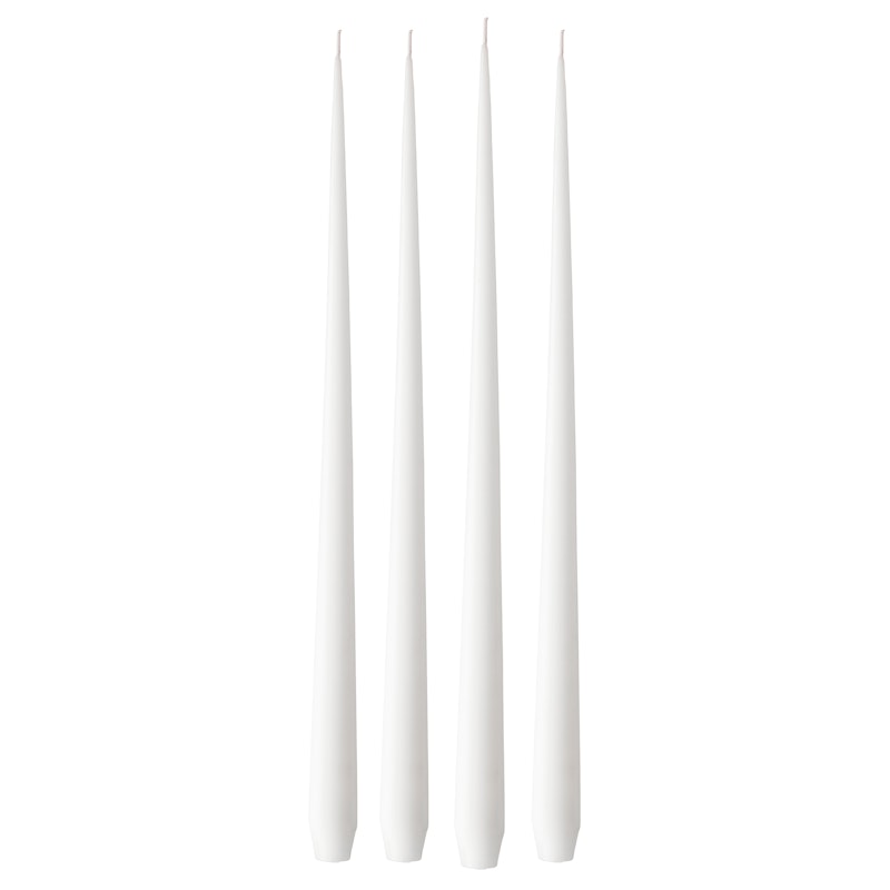 Antikljus Matt 42 cm 4-pack, Pure White