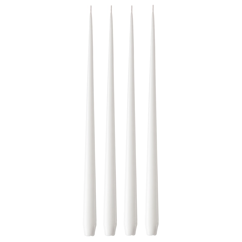 Antikljus Lackad 42 cm 4-pack, Pure White