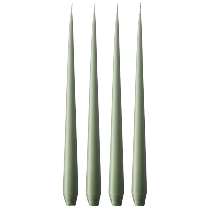 Taper Ljus 32 cm 4-pack, Green Soil